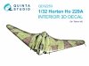 Quinta Studio QD32253 Horten Ho 229A 3D-Printed & coloured Interior on decal paper (Takom) 1/32
